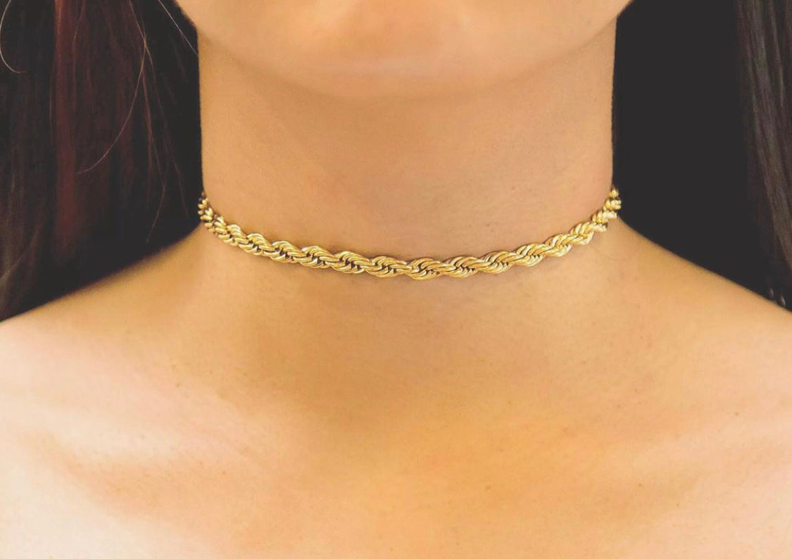 The Rope Chain Choker Adjustable Necklace